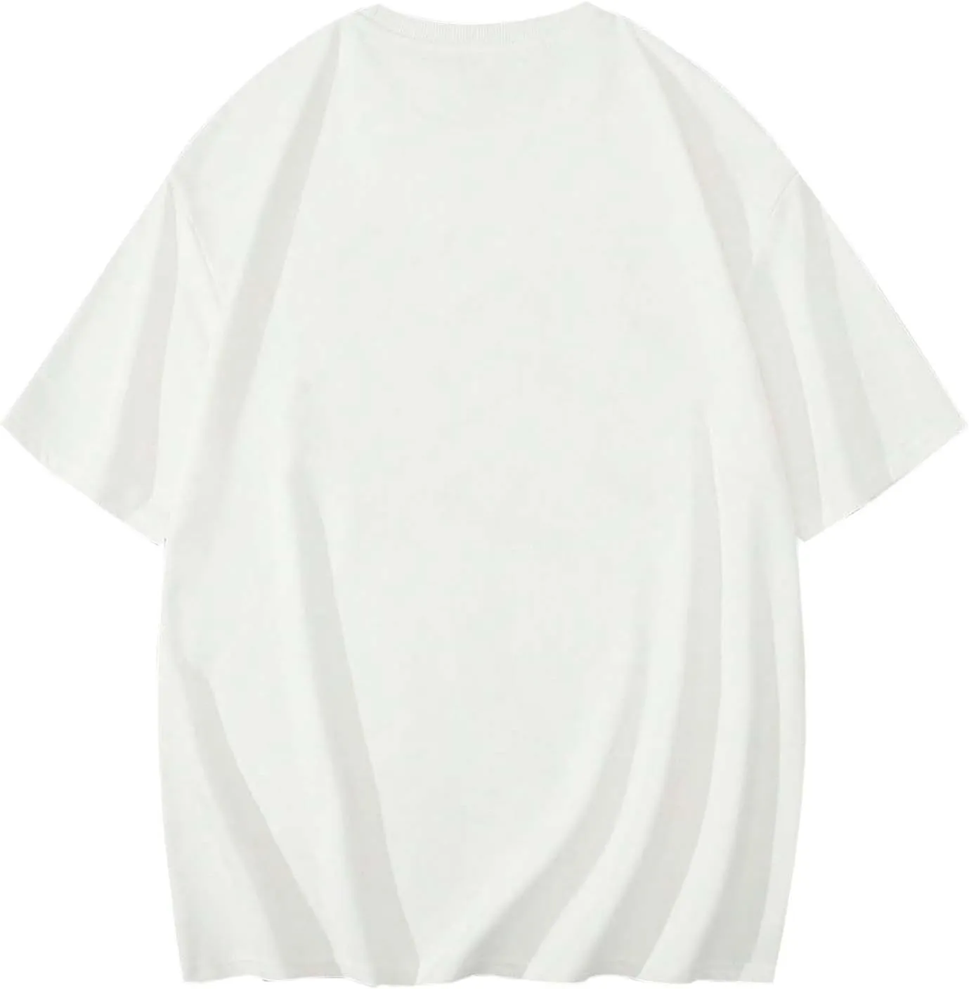 Male Oversize Spring and Summer Trend Young Large Size Printing Short Sleeve T Shirt Top Spandex T Shirt Men