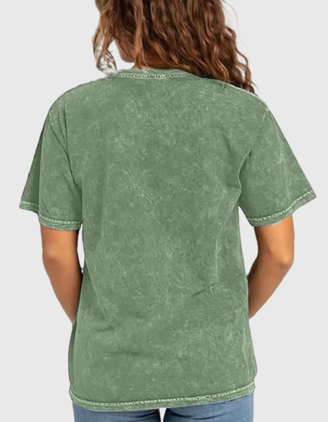 Mama Shirt Cheer Mom Shirt Graphic Tees for Women Acid Wash T-Shirt Vintage Letter Printed Tee Short Sleeve Casual Tops