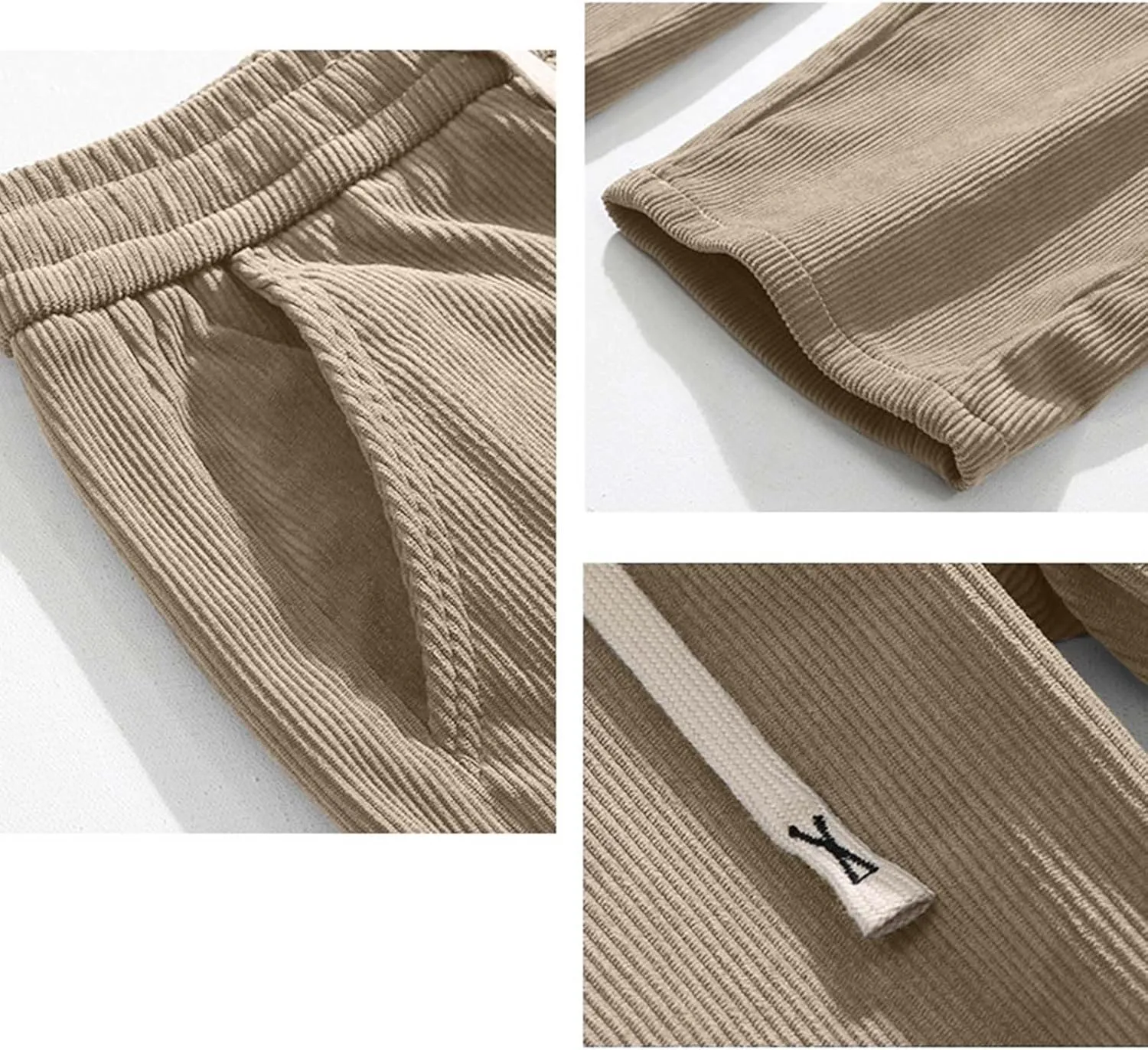 Men Cargo Work Pants Casual Cotton Stretch Elasticated Waist Pant Sweatpant Joggers Baggy Fitness Jogging