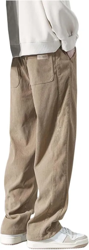 Men Cargo Work Pants Casual Cotton Stretch Elasticated Waist Pant Sweatpant Joggers Baggy Fitness Jogging