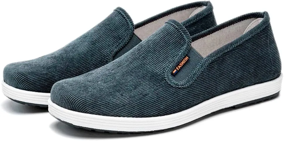 Men Slip On Sneaker Comfortable Lightweight Breathable Casual Sneaker Wide Width Orthopedic Shoes with Arch Support