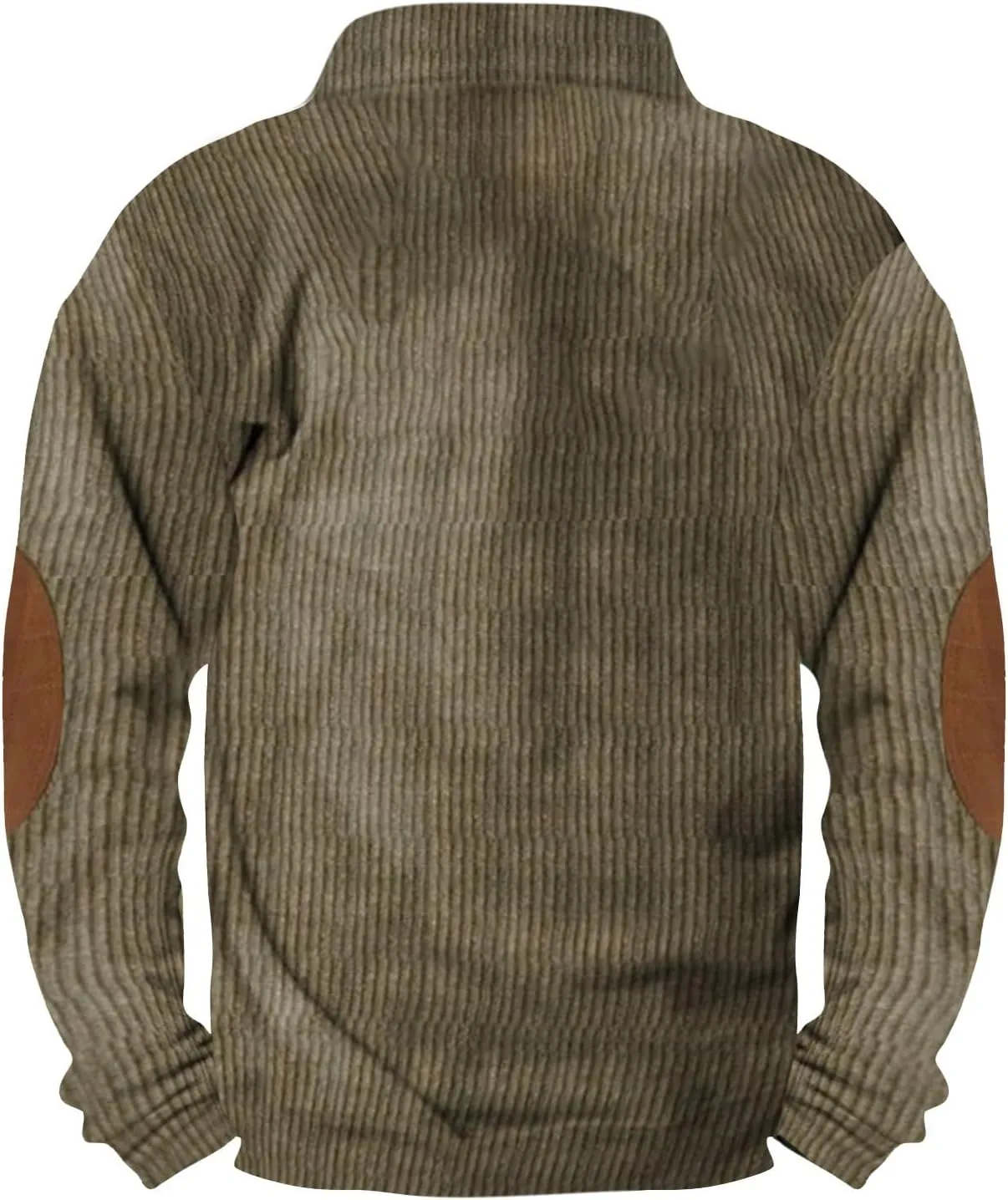Men Western Aztec Ethnic Print Vintage Tops Long Sleeve Henley Shirt Stand Collar Button Down Pullover Sweatshirts