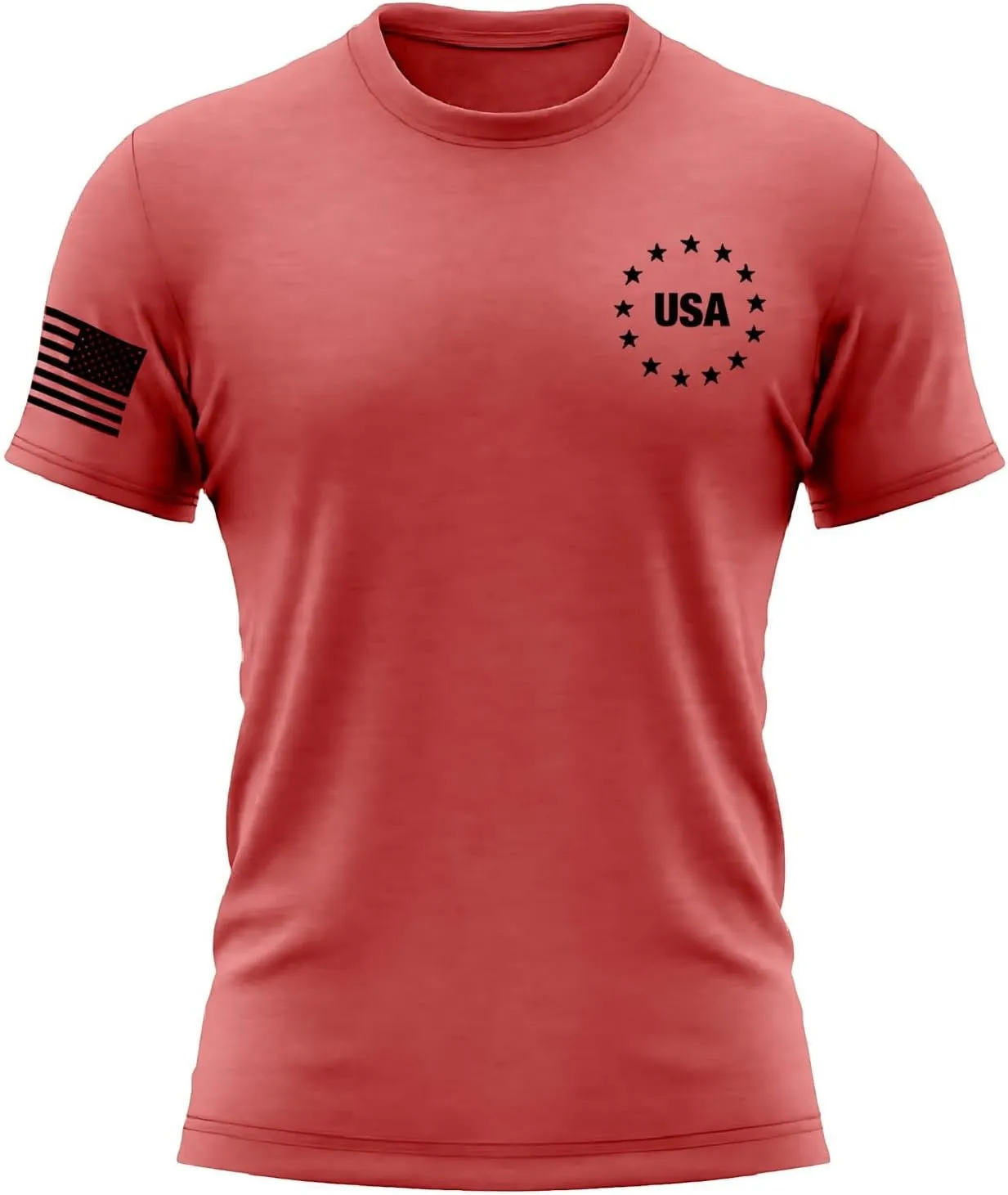 Mens 4th of July Shirts Tops Independence Day 1776 USA Patriotic T-Shirt Fashion American Flag Stars Graphic Tee Shirt