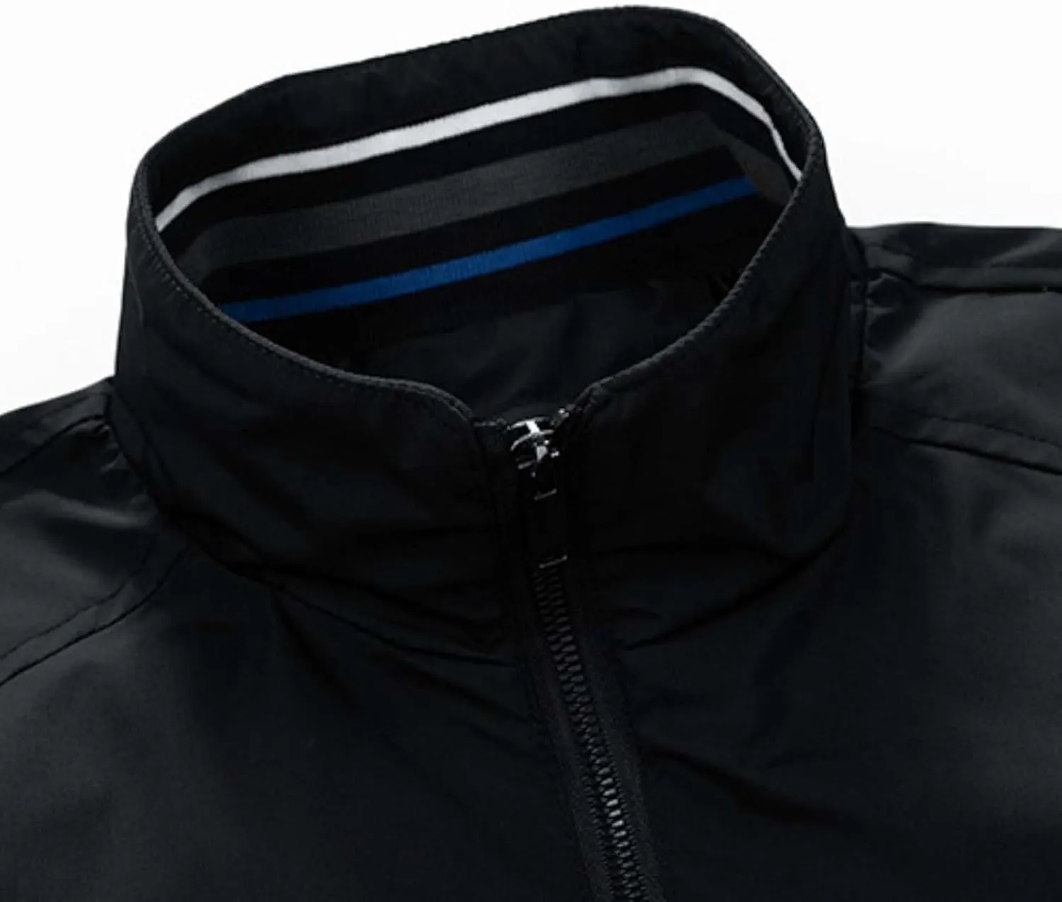 Men's Bomber Jacket Lightweight Full Zip Up Windbreaker Slim Fit Casual Spring Fall Jackets with Pockets for Men