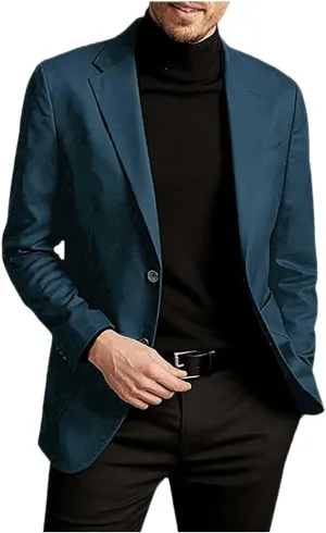 Mens Business Casual BlazerDaily Wear Suit Jacket Slim Fit Formal Coat Work Dress Jackets for Dinner,Prom,Wedding