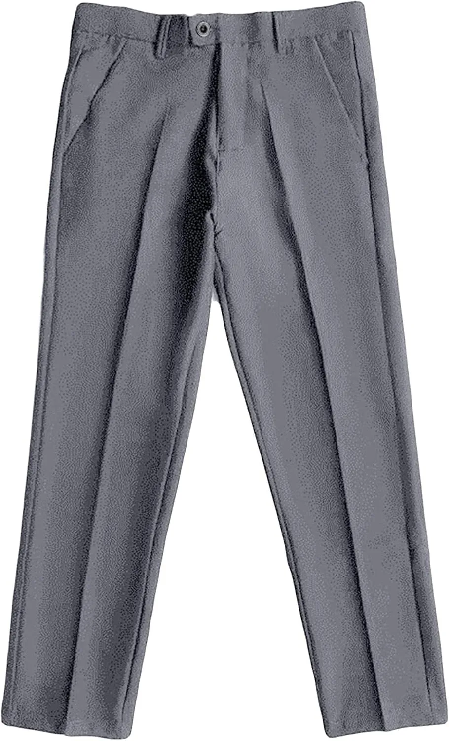 Men's Business Suit Pants Casual Pants Slim Fit Flex Flat Front Pant Stretch Tapered Chino Pants Trousers (28,Grey)