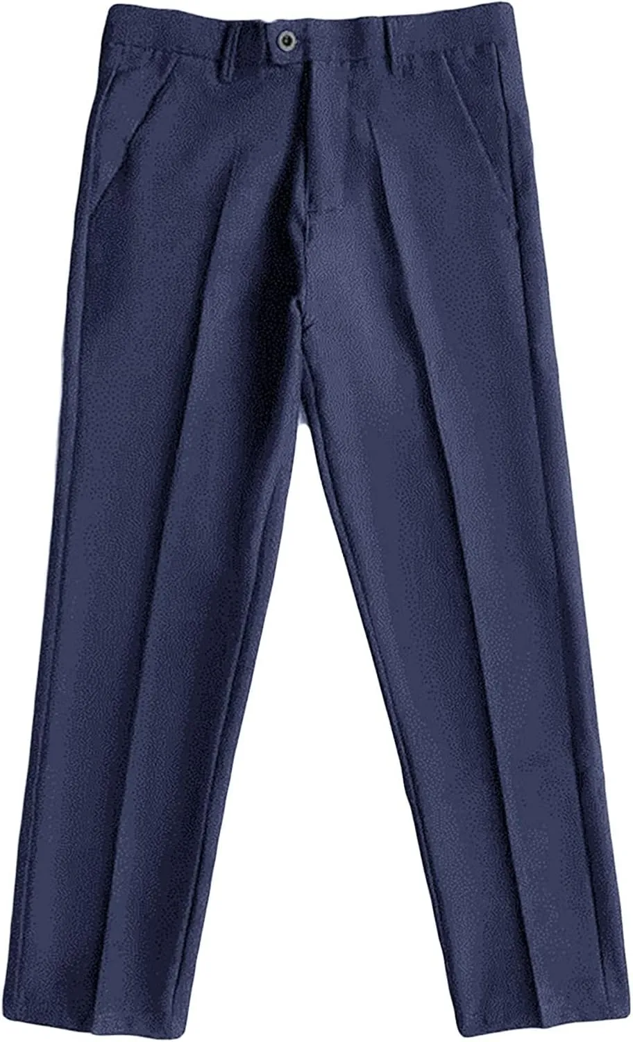 Men's Business Suit Pants Casual Pants Slim Fit Flex Flat Front Pant Stretch Tapered Chino Pants Trousers (31,Blue)