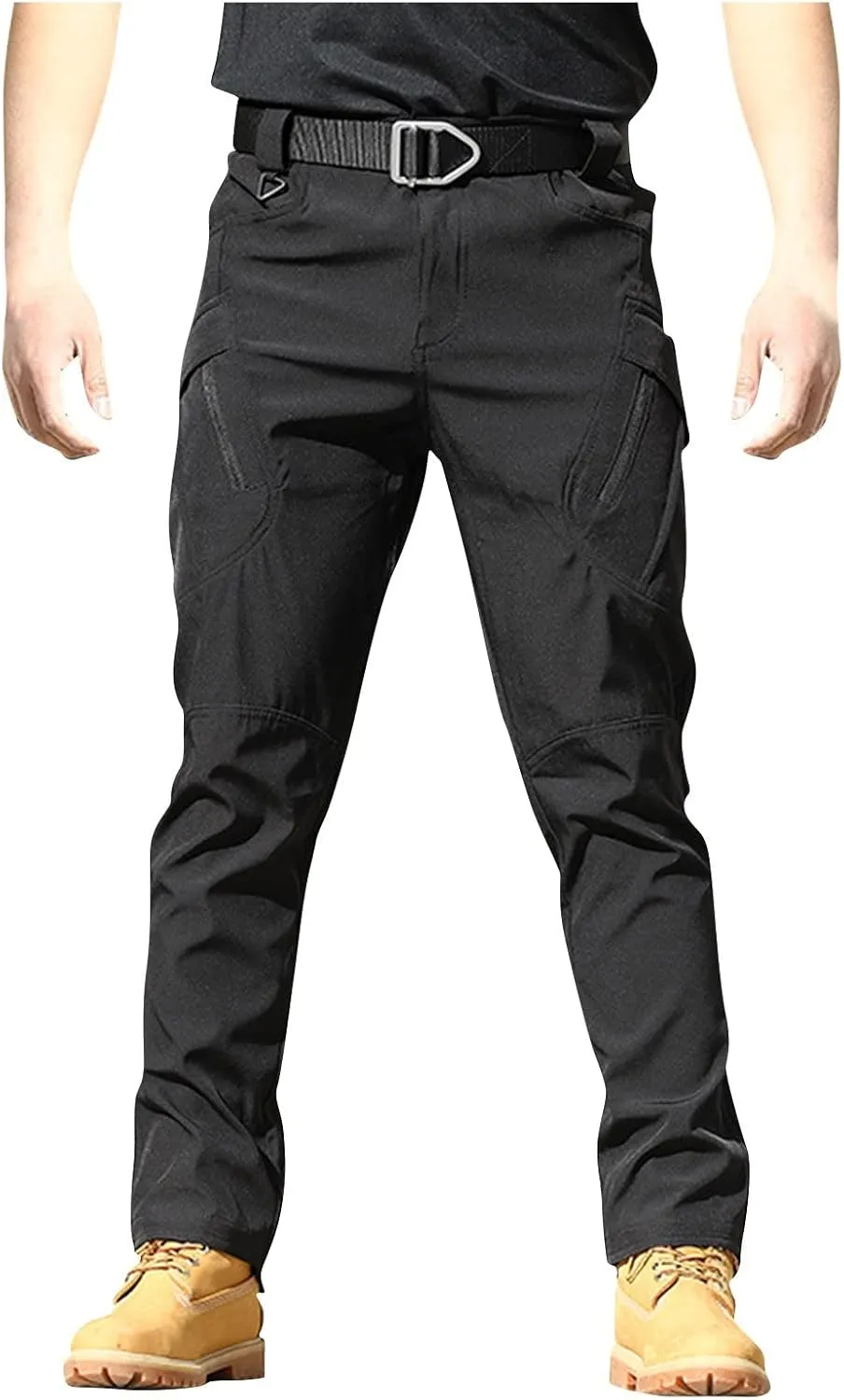 Mens Cargo Pants Slim Fit Multi Pockets Hiking Pants Ripstop Stretch Work Waterproof Pants Camo Flex Tactical Pants