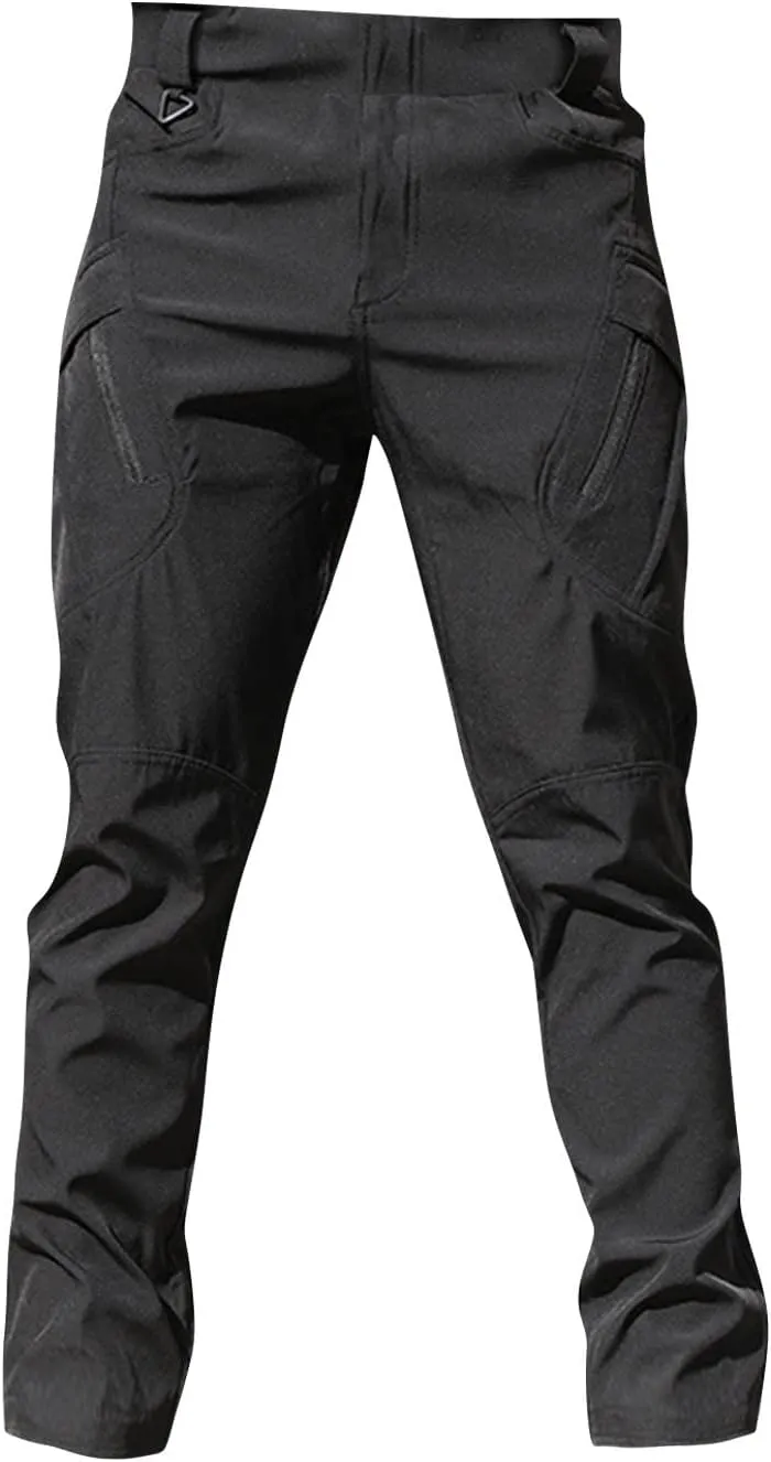 Mens Cargo Pants Slim Fit Multi Pockets Hiking Pants Ripstop Stretch Work Waterproof Pants Camo Flex Tactical Pants