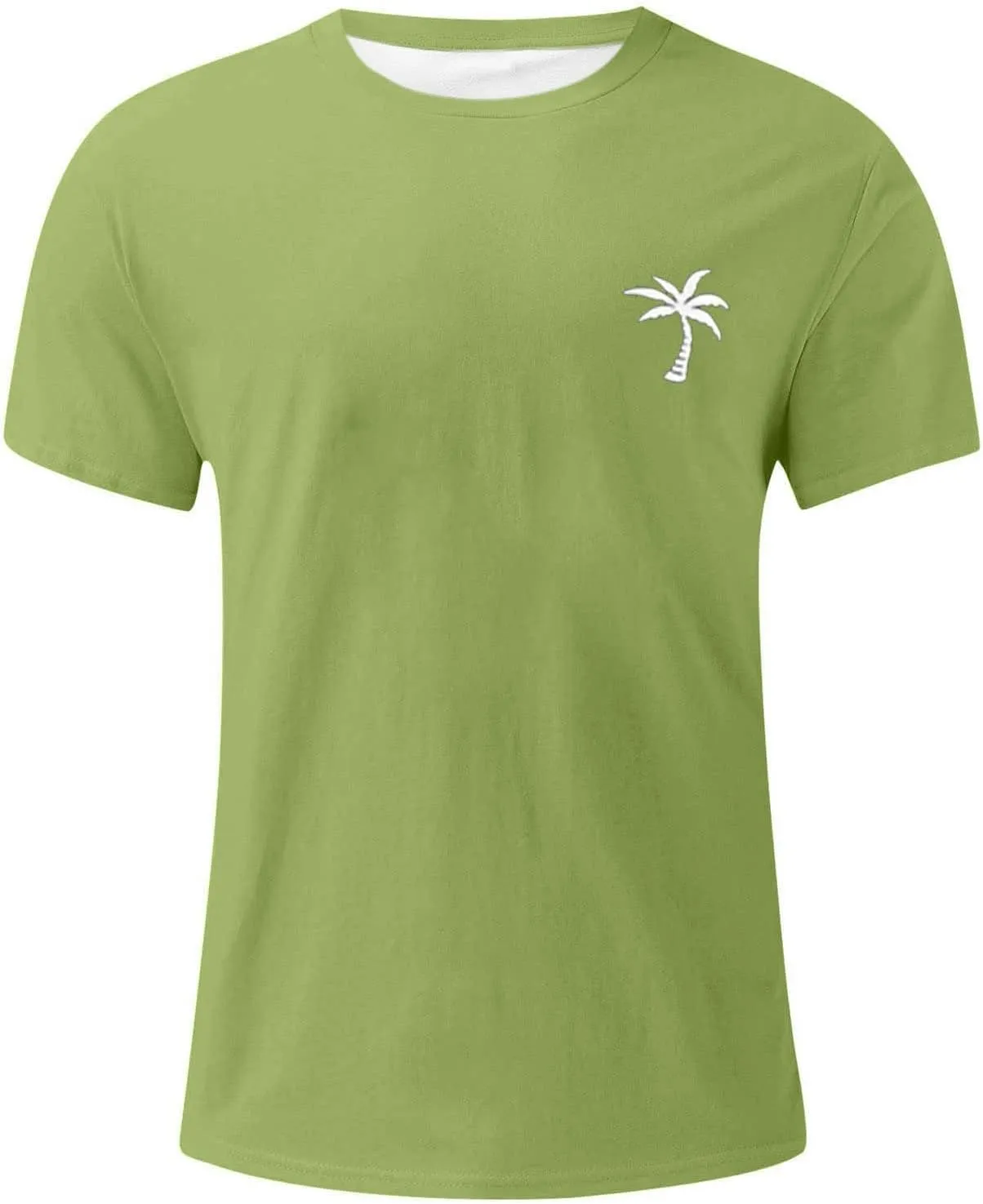 Mens Casual Shirts Graphic Round Neck Short Sleeve Loose Summer Fashion T-Shirt