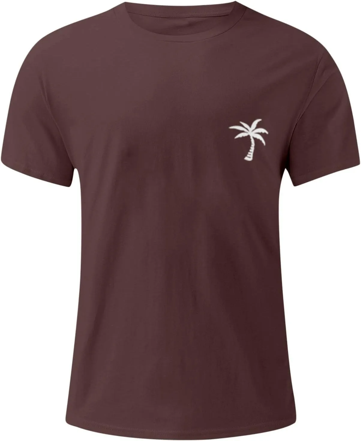 Mens Casual Shirts Graphic Round Neck Short Sleeve Loose Summer Fashion T-Shirt