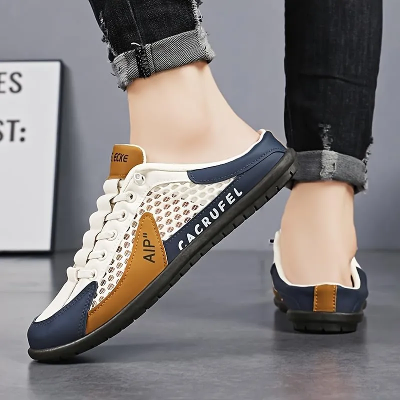 Men's Fashion Sneakers Slip-Resistant Versatile for Outdoor Activities, Breathable Fabric with EVA Insole