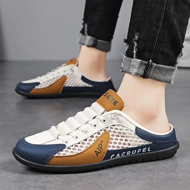Men's Fashion Sneakers Slip-Resistant Versatile for Outdoor Activities, Breathable Fabric with EVA Insole