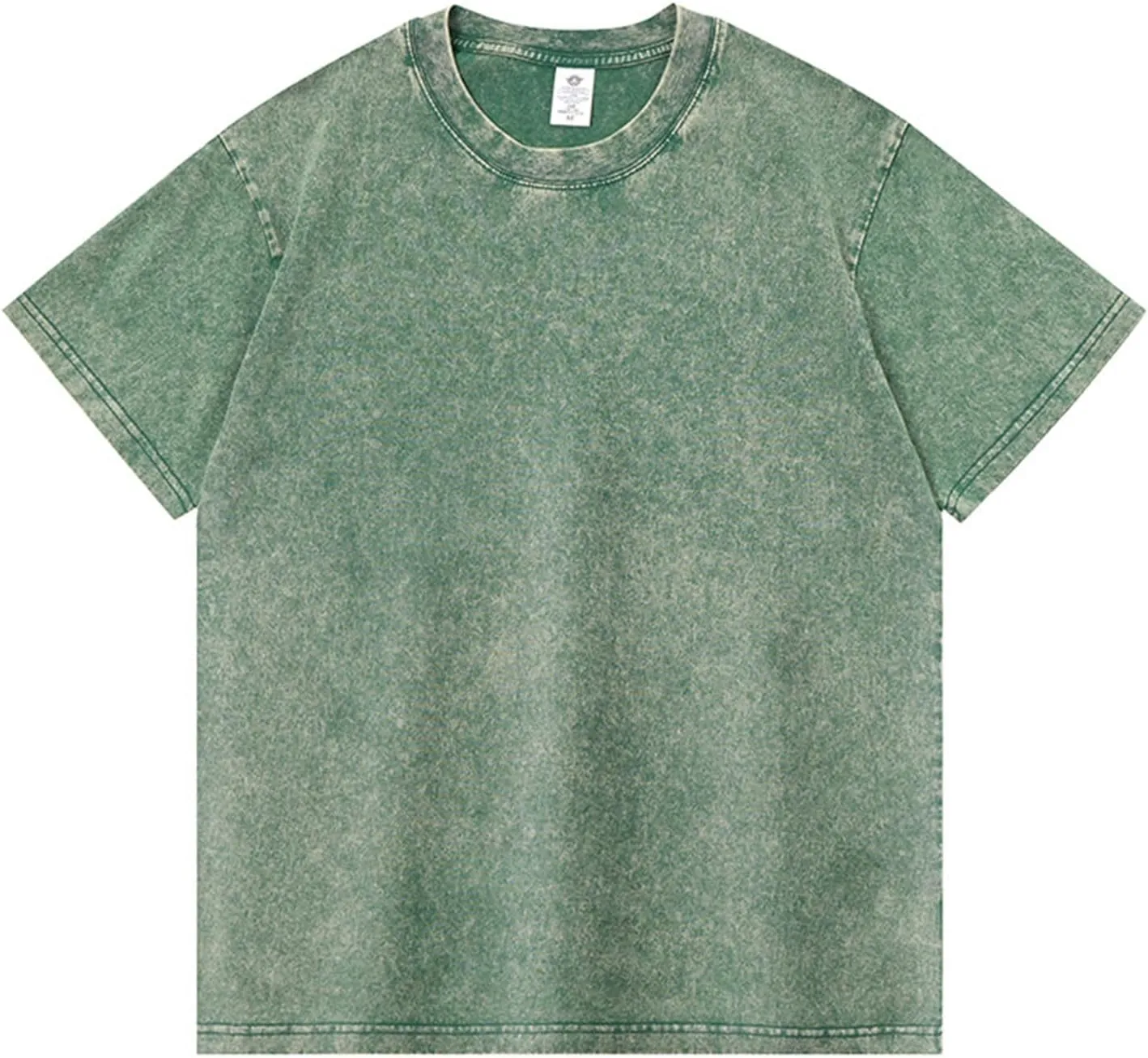 Men's Fashion Tshirts Graphic Crewneck T-Shirts Casual Short Sleeve Solid Color Basic Tee Shirt, M-4XL