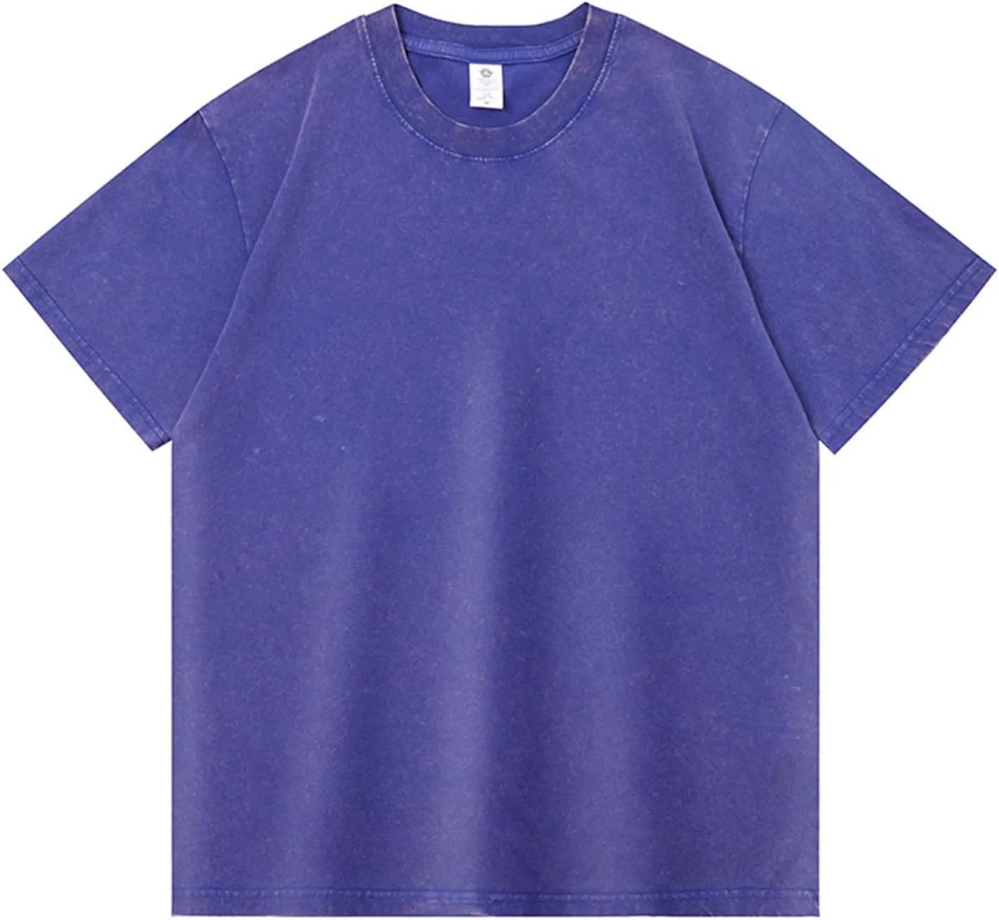 Men's Fashion Tshirts Graphic Crewneck T-Shirts Casual Short Sleeve Solid Color Basic Tee Shirt, M-4XL