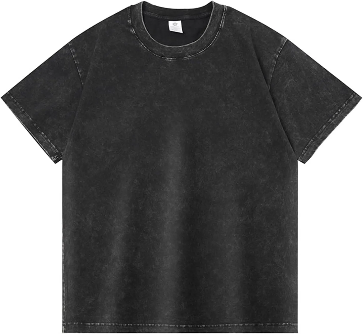 Men's Fashion Tshirts Graphic Crewneck T-Shirts Casual Short Sleeve Solid Color Basic Tee Shirt, M-4XL