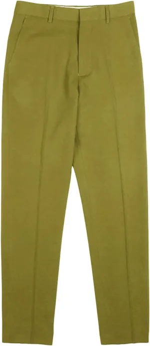 Men's Flat Front Straight Fit Dress Pant Casual Skinny Stretch Chinos Pants Slim Fit Business Pant with Pocket (36,Green)