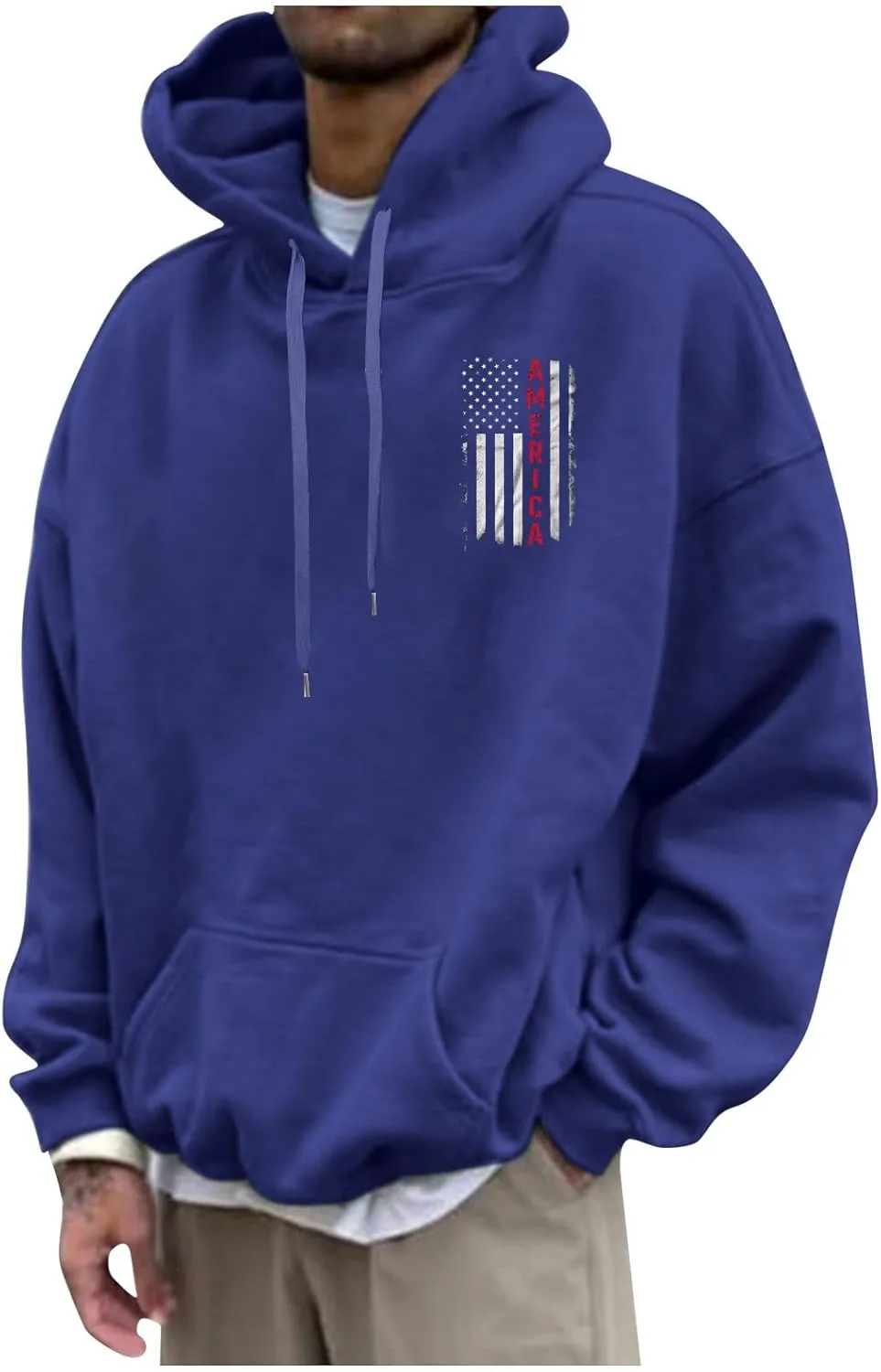 Mens Graphic Hoodies Oversized Lightweight Loose Printed Hooded Casual Fashion Sports Sweatshirt Fleece
