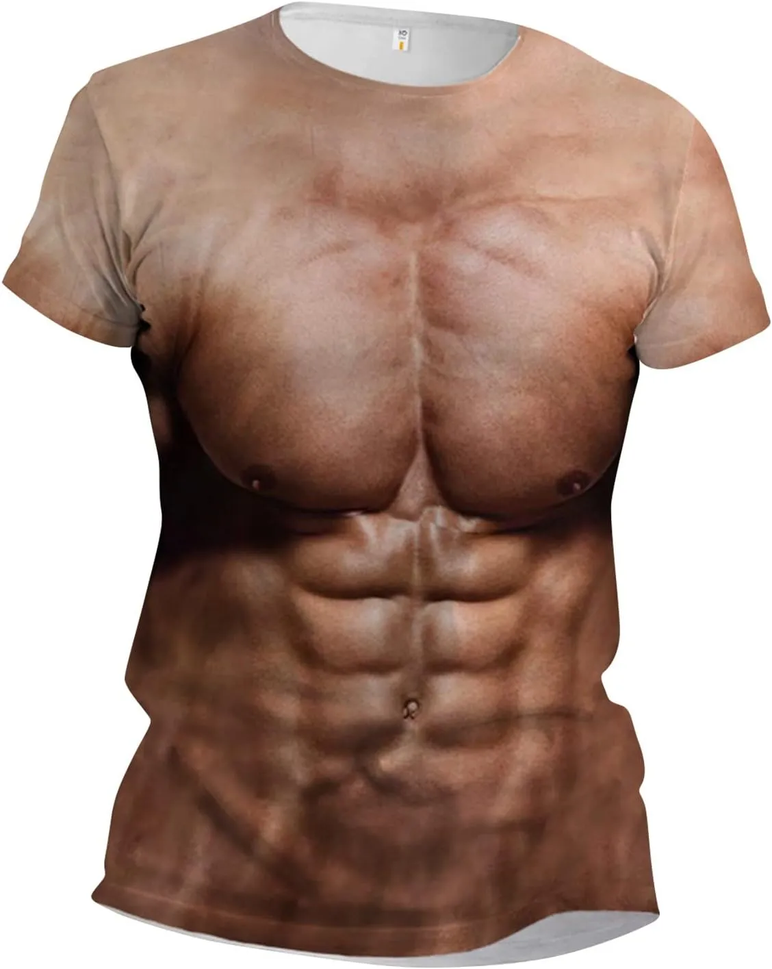 Men's Graphic Tees 3D Pattern Printed Short Sleeve Novelty Muscle T-Shirts Casual Crewneck Tee Top Shirts, M-5XL