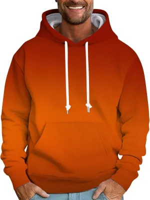 Men's Hoodies Vintage Sports Outdoor Long Sleeve Lightweight Drawstring Sweatshirt Comfy Casual Outerwear Pullover
