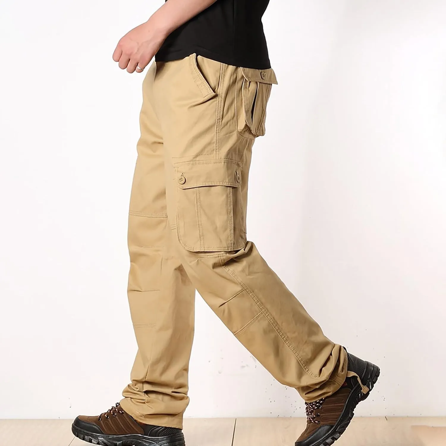 Men's Joggers Pants Lightweight Cargo Pants for Mens Fleece Cargo Pants Lined Track Pants Men Man Sports Sweat