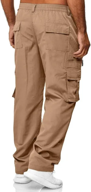 Mens Lightweight Jogging Pant Chinos Work Joggers Loose Sports Casual Sweatpants Elasticated Waist Pants