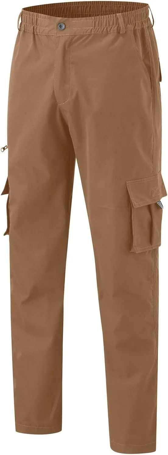 Mens Lightweight Jogging Pant Chinos Work Joggers Loose Sports Casual Sweatpants Elasticated Waist Pants