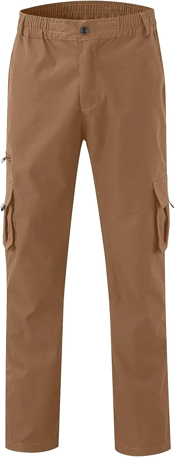 Mens Lightweight Jogging Pant Chinos Work Joggers Loose Sports Casual Sweatpants Elasticated Waist Pants
