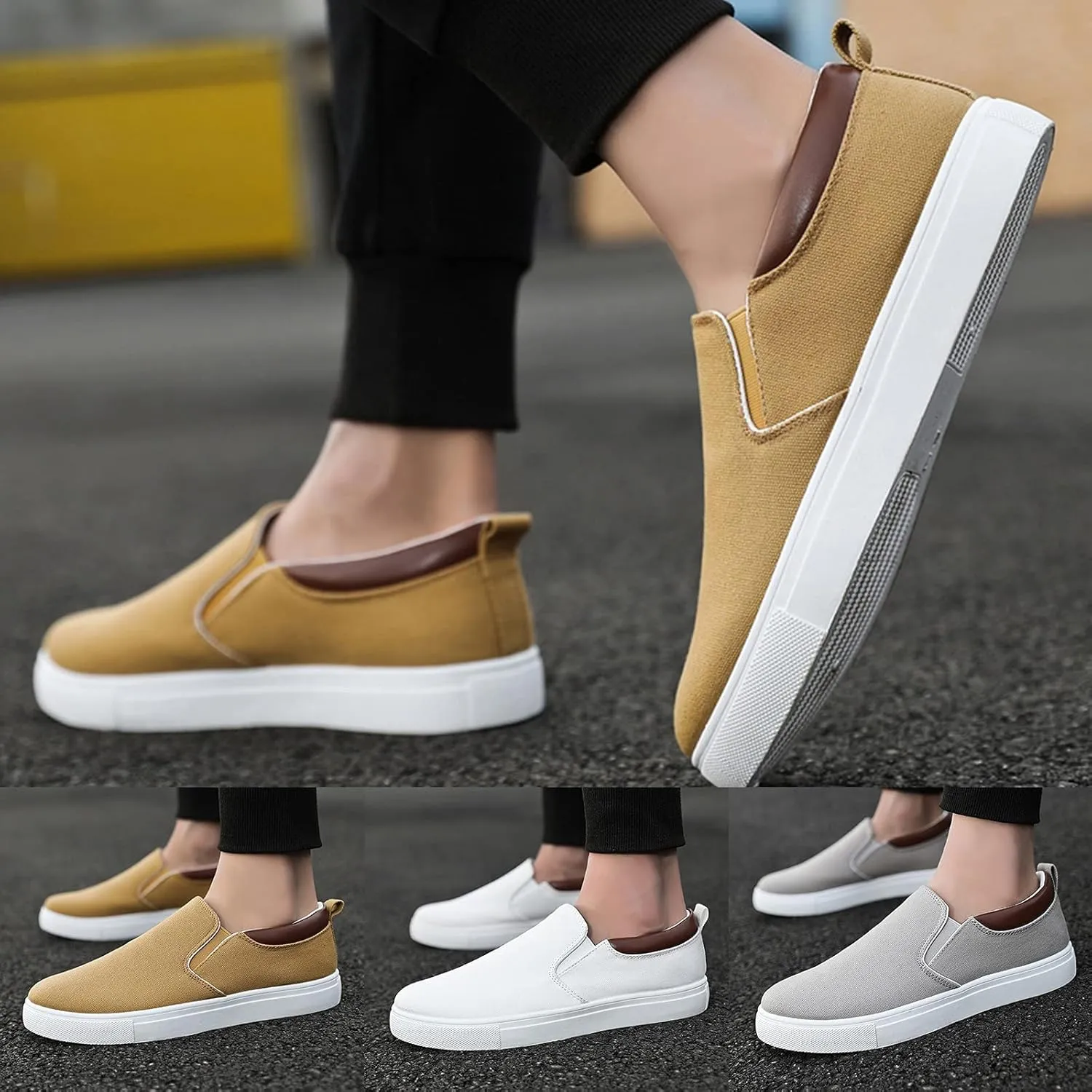 Men's Lightweight Non Slip Barefoot Shoes Breathable and Light Outdoor Comfy Walking Shoe Breathable Work Shoes