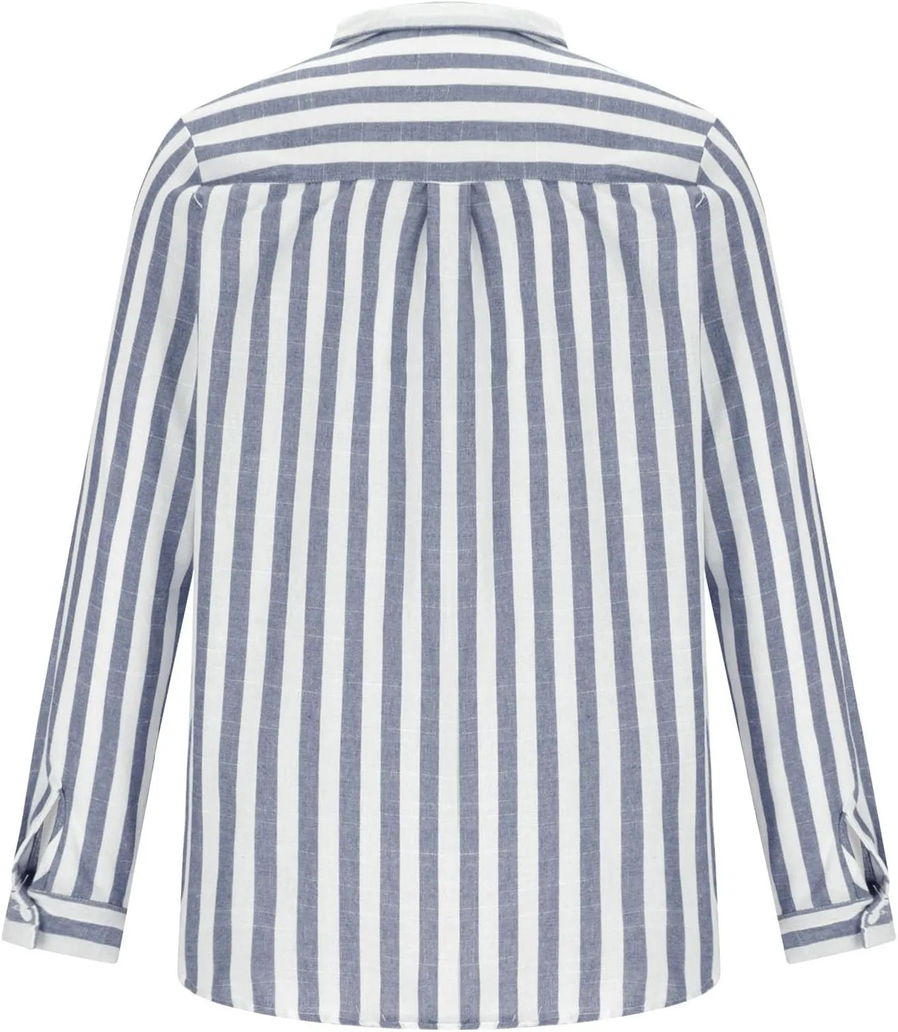 Men's Long Sleeve Button Down Shirts Casual Striped Collared Fall Tshirt Fashion 2024 Cotton Work Office Clothes