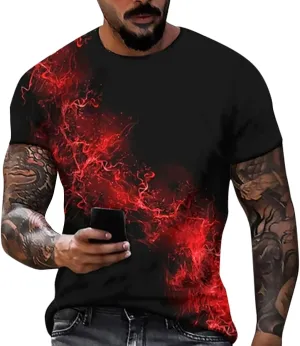 Mens Personalised Graphic Tees T-Shirt Short Sleeve Printed Summer Round Neck Top Casual Sweatshirt