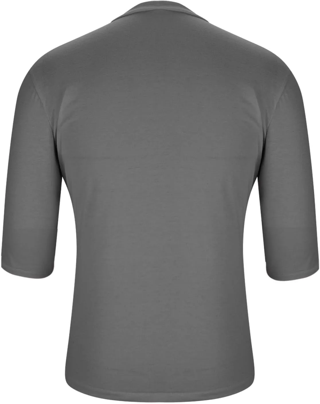 Mens Plus Size Solid Color T-Shirts Casual Crewneck 3/4 Sleeve Shirts 2025 Summer Tops Basic Pullover Workout Tees