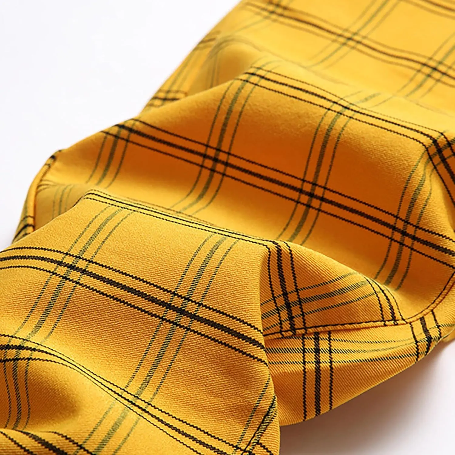 Mens Stretch Skinny Flat-Front Fashion Style Comfy Plaid Casual Slim Fit Business Dress Chinos Pants 2025 Summer