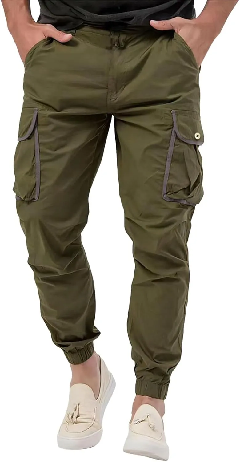 Mens Sweatpants with Pockets Big and Tall Harem Hip Hop Pants Mens Cargo Pants Cotton Sweatpants Fashion Joggers Sports