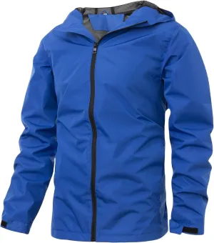 Men's Wind Resistant Front Zip Jackets Hooded Lightweight Packable Windbreaker Coats
