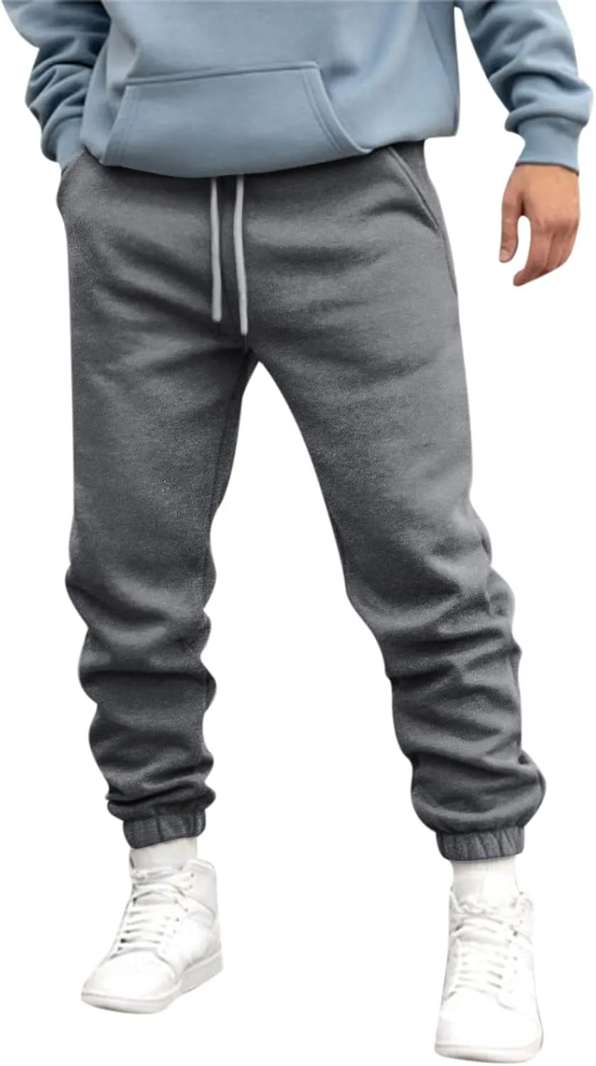 Mens Workout Cargo Sweatpants Men Big and Tall Mens Joggers Sweatpants Slim Fit Mens Athletic Jogger Pants Sweatpants