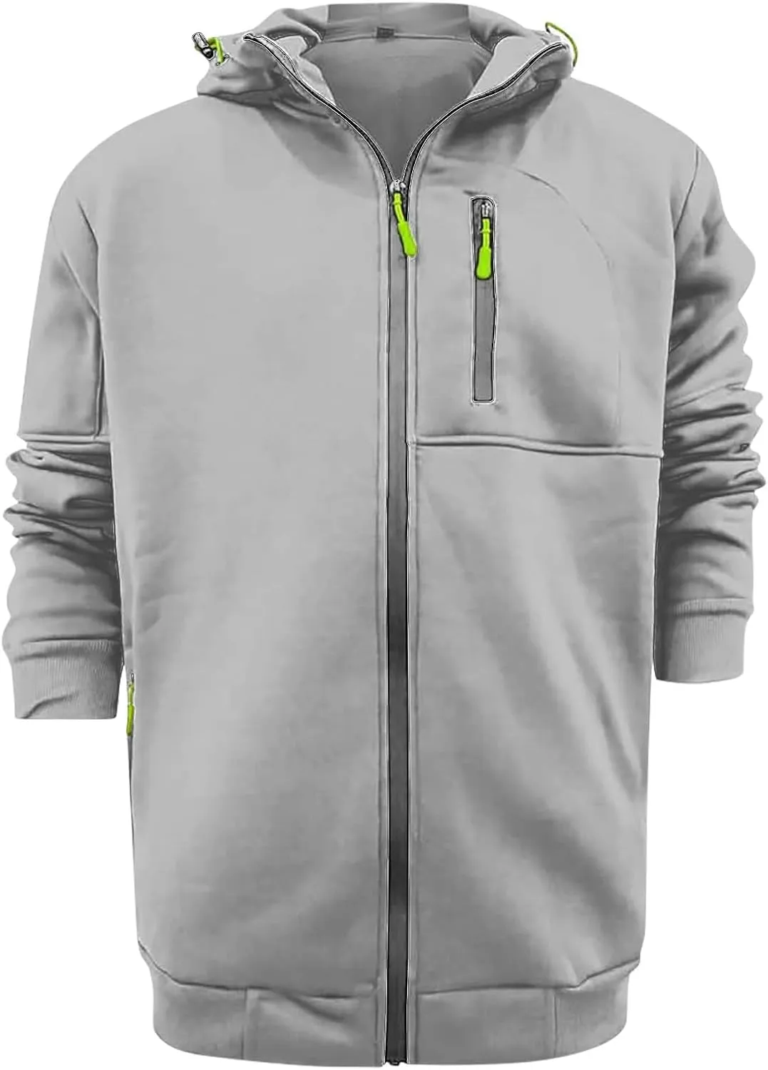 Mens Zip Up Hoodie Vintage Long Sleeve Hoodie Half Zipper Hooded Sweatshirt Top Workwear Multi Fleece Men's Hoodie