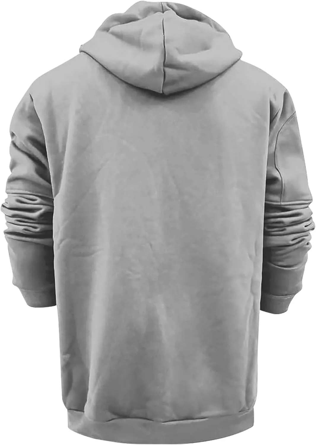 Mens Zip Up Hoodie Vintage Long Sleeve Hoodie Half Zipper Hooded Sweatshirt Top Workwear Multi Fleece Men's Hoodie
