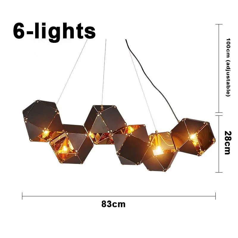 Modern Metal Creative Pendant Light for Living Room Dining Room Circular Design Hanging Lamps Home Decoration Lighting Fixtures