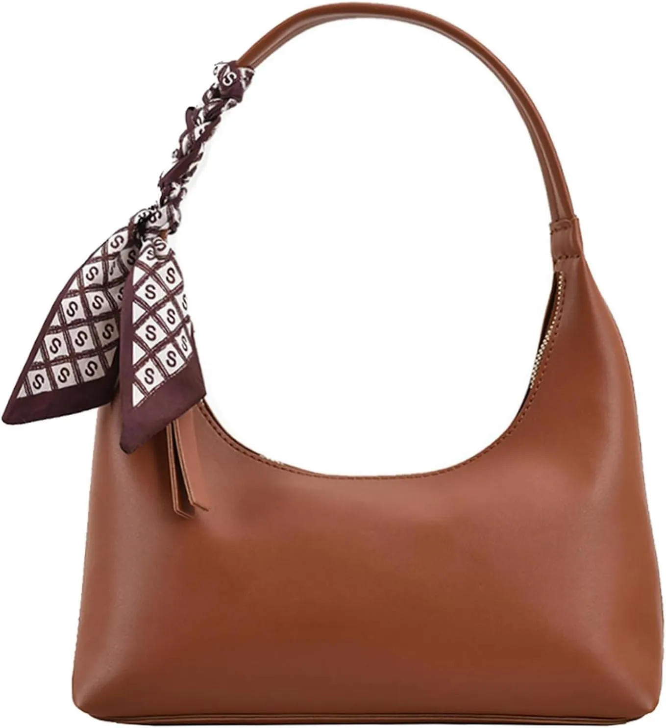 NEBIL Shoulder Bags for Women Trendy Leather Handbag,Small Clutch Hobo Bag Shoulder Purses With Zipper Closure