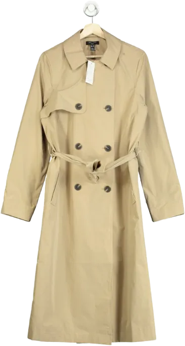 New Look Beige Belted Trench Coat UK 10