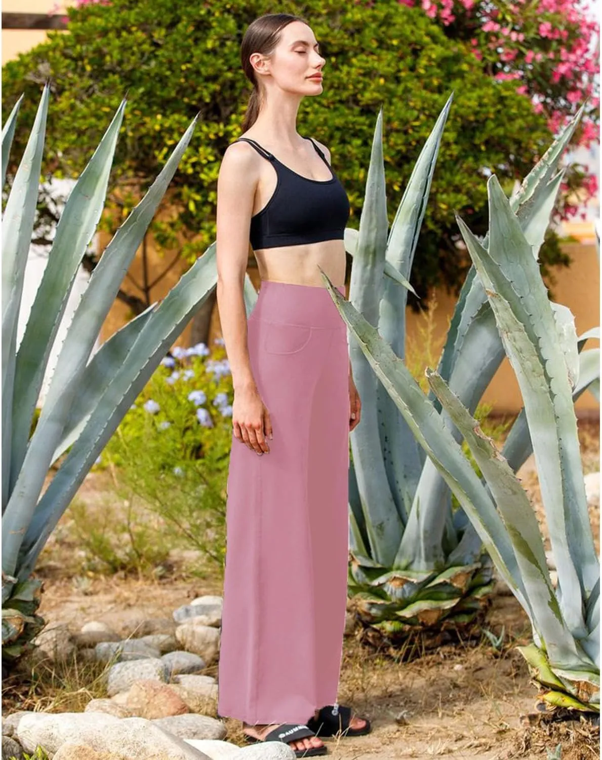 NEW YOUNG 3 Pack Women's Wide Leg Pants with Pockets High Waist Loose Sweatpants Casual Lounge Yoga Workout Palazzo