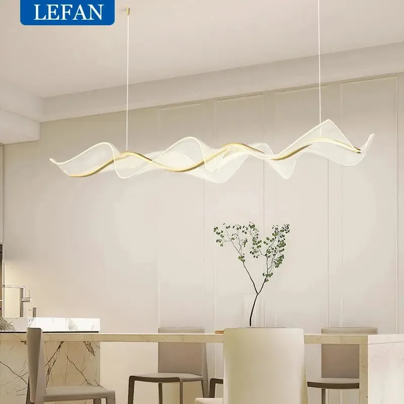 Nordic Creative Led Wave Design Chandelier