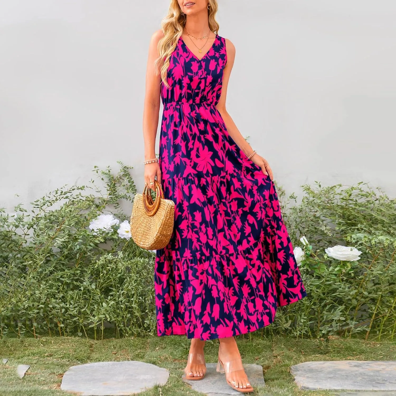 OIOLOYJM Plus Size Summer Dresses for Women 2025 Plus Size Dresses for Curvy Women Wedding Guest Dresses for Women