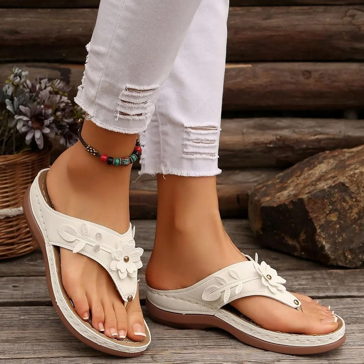 Orthopedic Sandals For Women Platform Wedges Heels Wedding Bridal Ladies Open Toe Dressy Sandals Summer Shoes