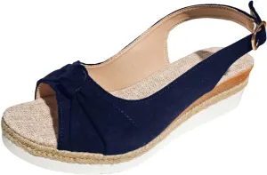 Orthopedic Sandals for Women Wedges Heels Walking Slippers With Arch Support Summer Open Toe Ankle Strap Platform