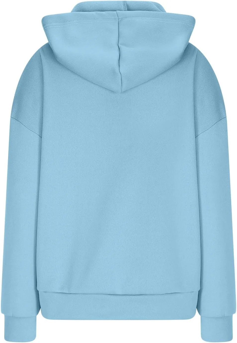 Oversized Hoodies for Women 2024 Classic Solid Loose Fit Tops Crewneck Slit Hem Pullover Fall Outfits with Pocket