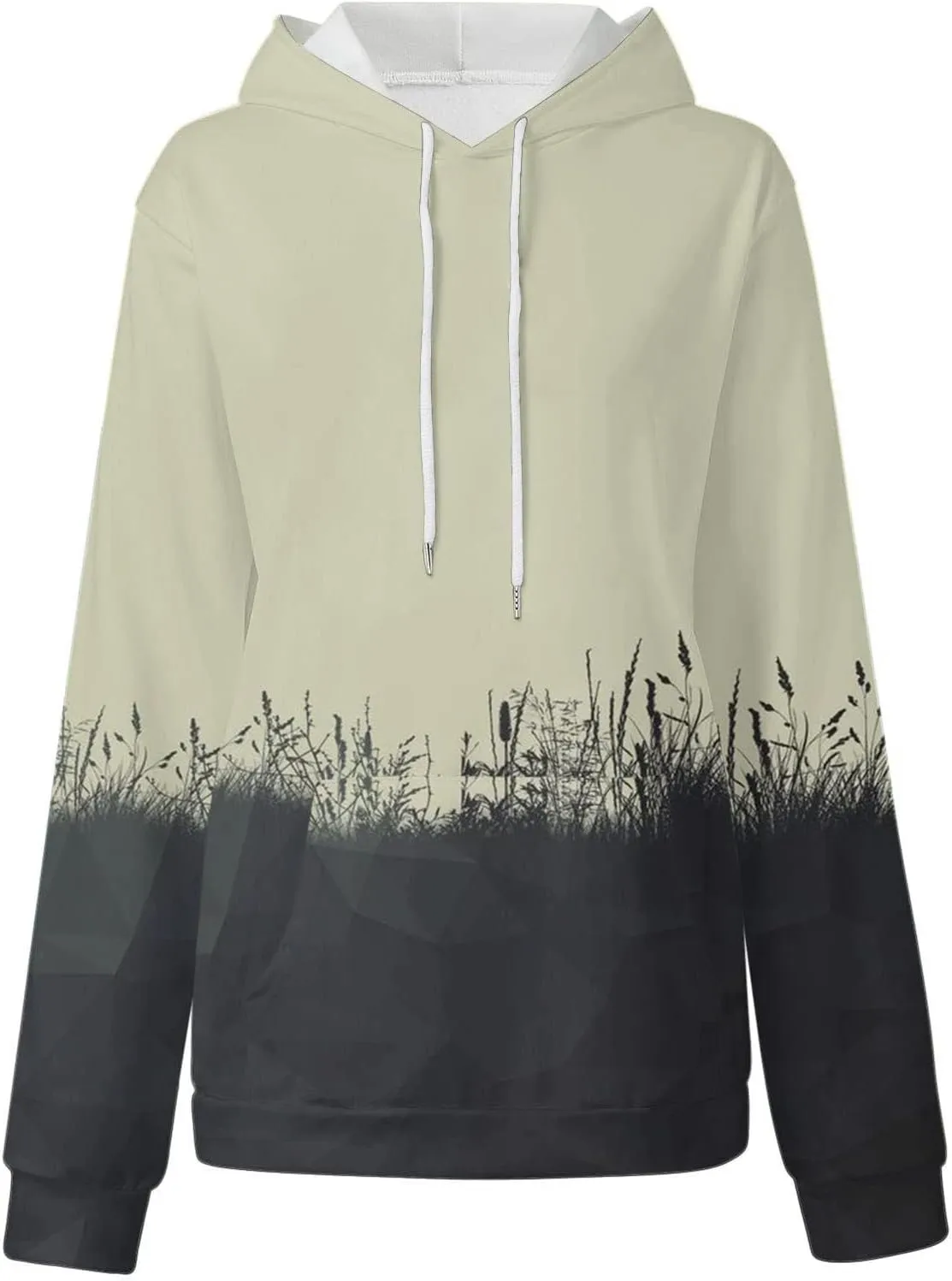 Oversized Hoodies for Women Graphic Plus Size Hooded Swaetshirt with Pockets Drop Shoulder Preppy Y2k Hoodie