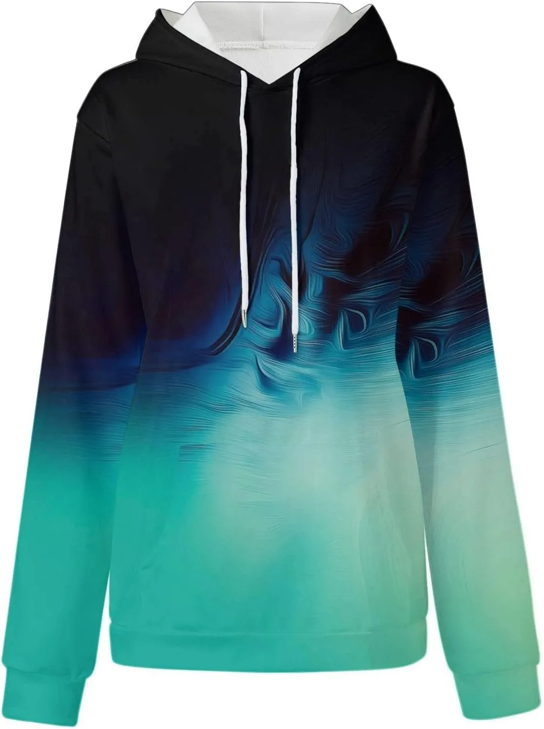Oversized Hoodies for Women Graphic Plus Size Hooded Swaetshirt with Pockets Drop Shoulder Preppy Y2k Hoodie
