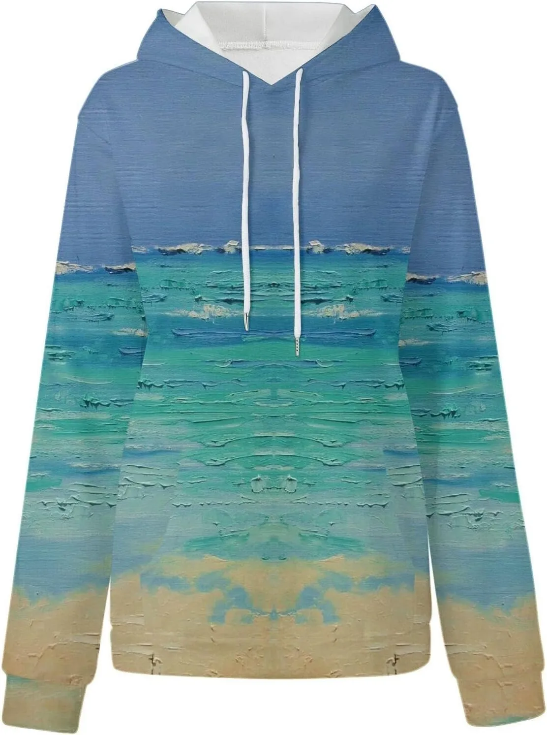 Oversized Hoodies for Women Graphic Plus Size Hooded Swaetshirt with Pockets Drop Shoulder Preppy Y2k Hoodie